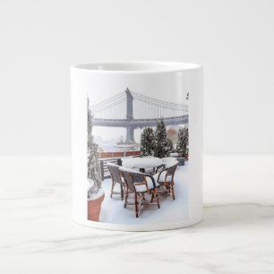 Taza De Café Gigante Aire frío, vistas acogedoras y días de nieve en NY