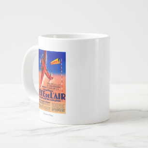 Taza De Café Gigante Airshow que ofrece el poste promocional de Haryse