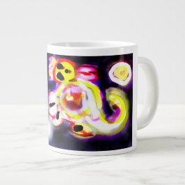 Taza De Café Gigante Ajolote amarillo divertido