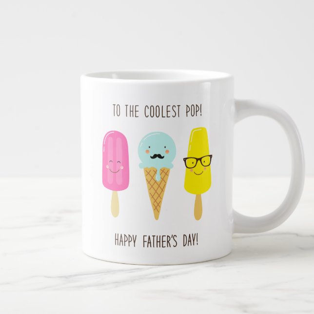 Taza De Café Gigante Al Pop más Cooler - Día del Padre (Derecha)
