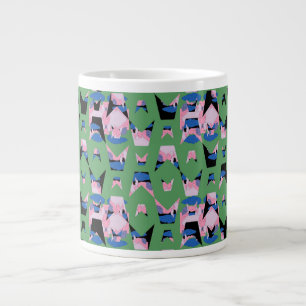 Taza De Café Gigante Alas de llama celestial contenidas