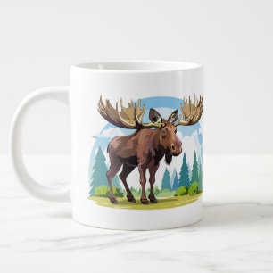 Taza De Café Gigante Alce macho