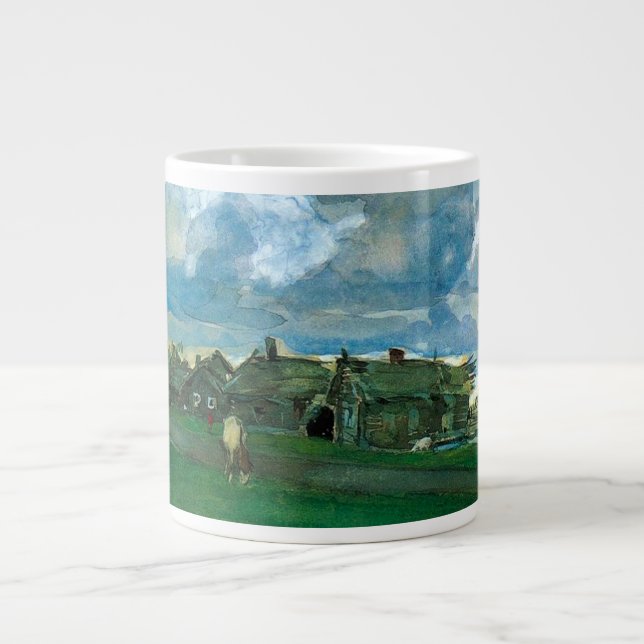 Taza De Café Gigante Aldea rusa Valentin Serov (Frente)