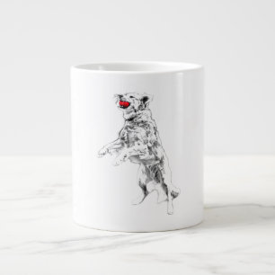 Taza De Café Gigante Alegría de Crimson en otoño