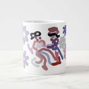 Taza De Café Gigante Alegría de pareja invernal