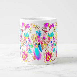 Taza De Café Gigante Alegría de pavo real amable