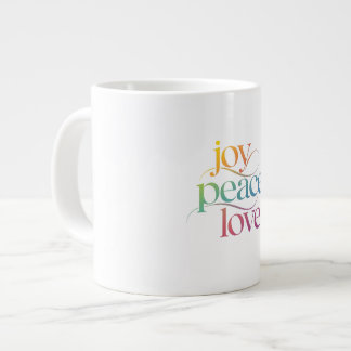 Taza De Café Gigante alegría paz amor
