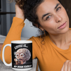 Taza De Café Gigante Alimentos cerebrales