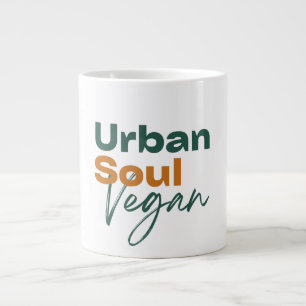 Taza De Café Gigante Alma Urbana Vegana Minimalista Salud y Bienestar