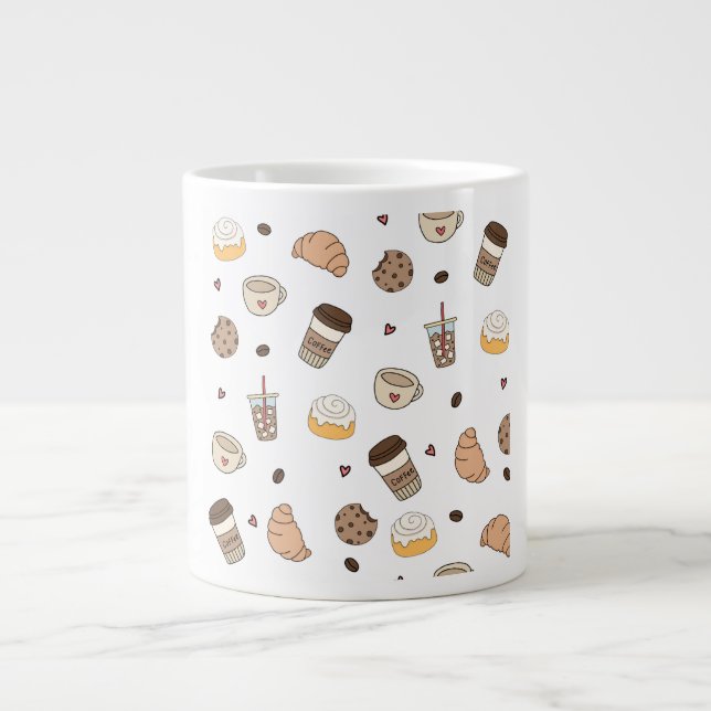 Taza De Café Gigante Almofada decorativa coffee lovers  (Frente)
