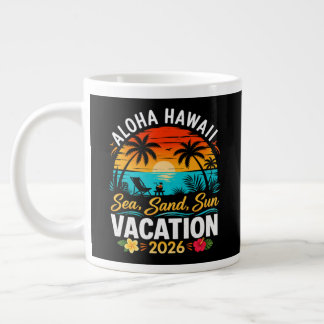 Taza De Café Gigante Aloha Hawái Mar Arena Sol 2026