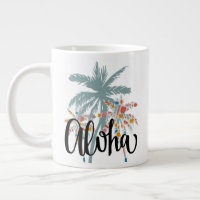Aloha Hawaii Palm Tree Hawaii Island Mug