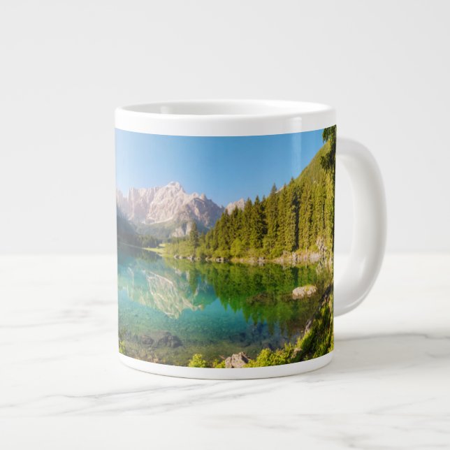 Taza De Café Gigante Alpes de Lago di Fusine Juliaschen (Derecha)