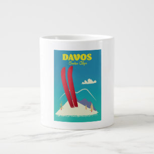 Taza De Café Gigante Alpes suizos de Davos