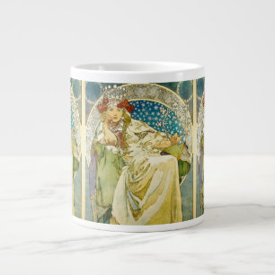 Taza De Café Gigante Alphonse Mucha Princess Hyacinth Art Nouveau