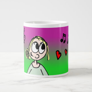Taza De Café Gigante Als je aan muziek denkt, Mok