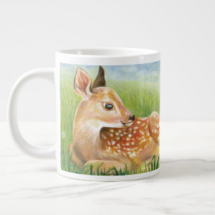 Taza De Café Gigante Amanecer en el Ilustracion de hierba