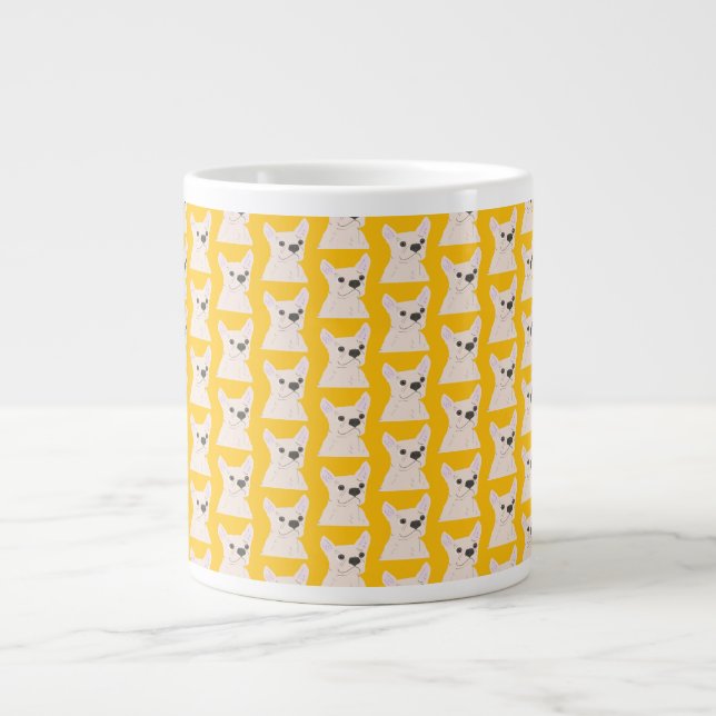 Taza De Café Gigante Amante de Frenchie (Frente)