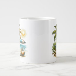 Taza De Café Gigante Amante de la playa