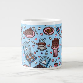 Taza De Café Gigante Amante del chocolate lindo