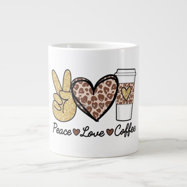 Taza De Café Gigante Amantes del café (Frente)