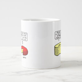 Taza De Café Gigante Amantes del queso Personalizado Art Turophiles