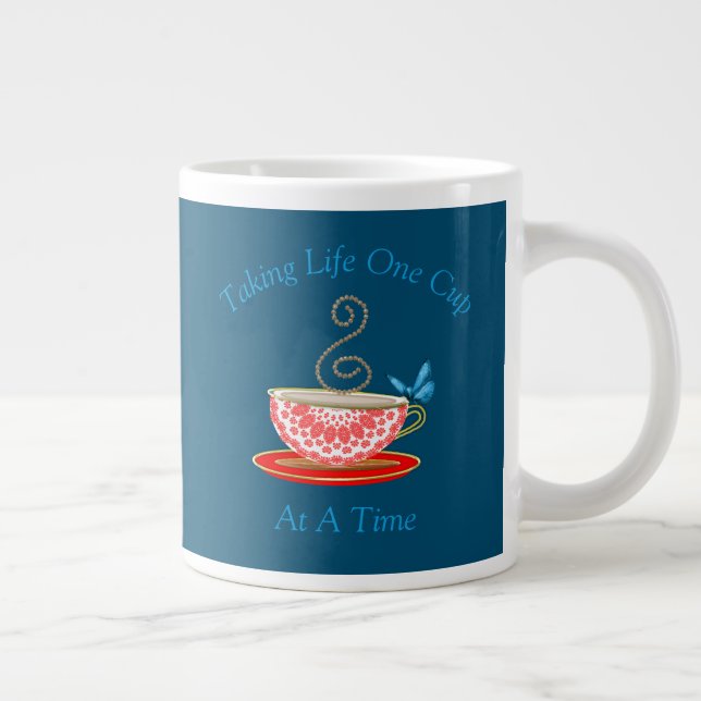Taza De Café Gigante Amantes del té personalizados (Derecha)