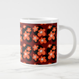 Taza De Café Gigante Amapolas rojas
