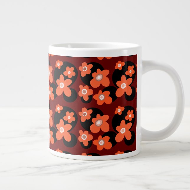 Taza De Café Gigante Amapolas rojas (Derecha)