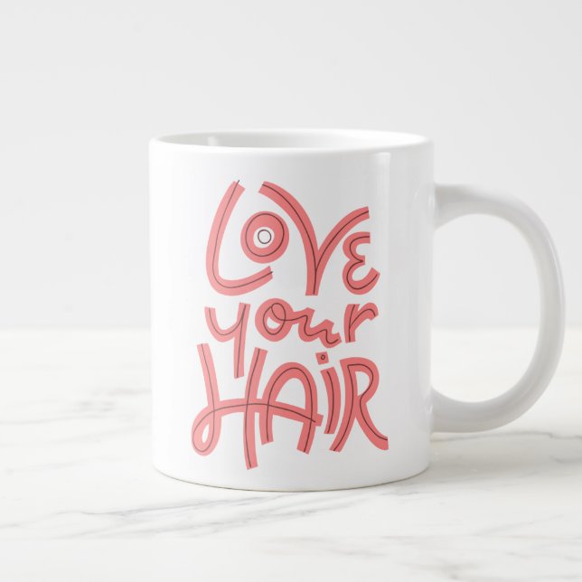 Taza De Café Gigante Amar tu cabello (Derecha)