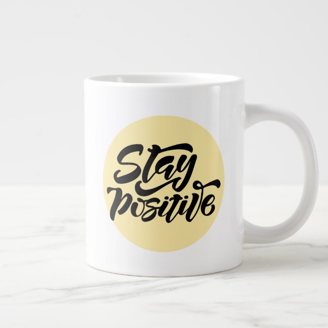 Taza De Café Gigante Amarillo positivo (Derecha)