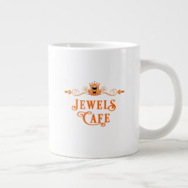 Taza De Café Gigante Amber por Mia Harlan Jewels Cafe Series