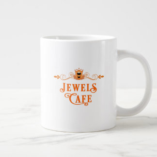 Taza De Café Gigante Amber por Mia Harlan Jewels Cafe Series