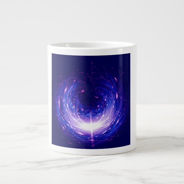 Taza De Café Gigante Amberlight Cold Blue Polar Flare (Frente)
