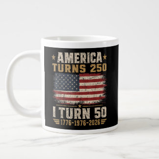 Taza De Café Gigante América Cumple 250 Yo Cumplo 50