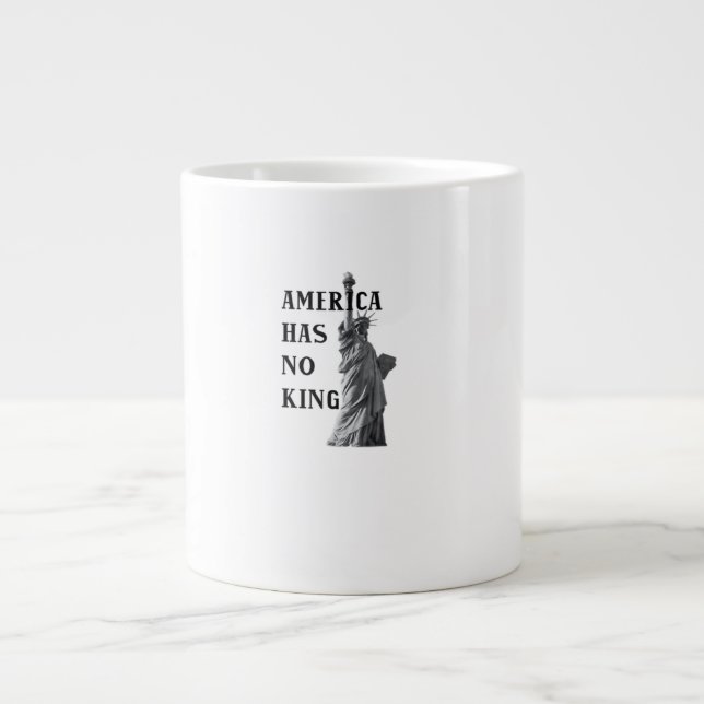 Taza De Café Gigante America Has No King Classic (Frente)