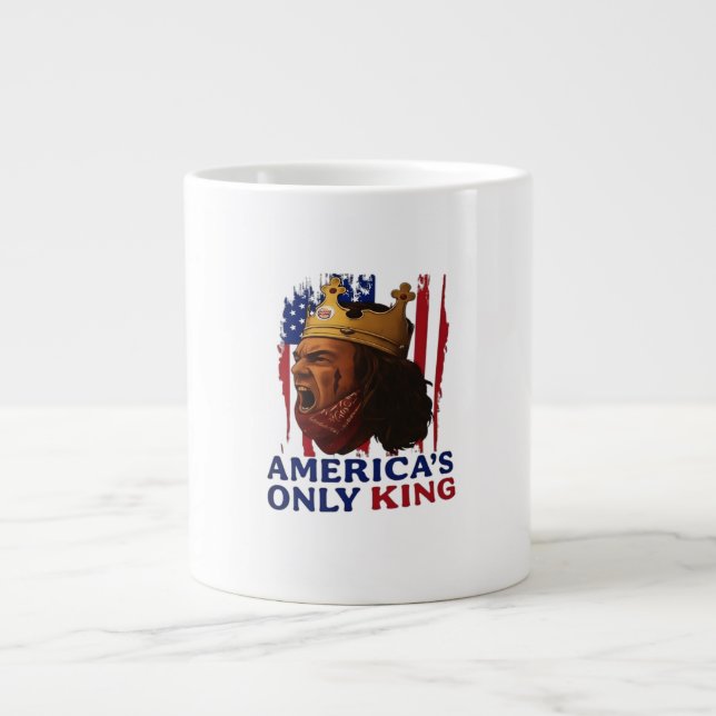 Taza De Café Gigante America’s Only King (Frente)