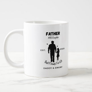 Taza De Café Gigante Amigas inseparables personalizadas para padre e hi