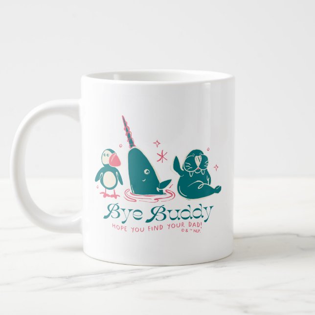 Taza De Café Gigante Amigos Animales - Adiós, Buddy, espero que encuent (Izquierda)