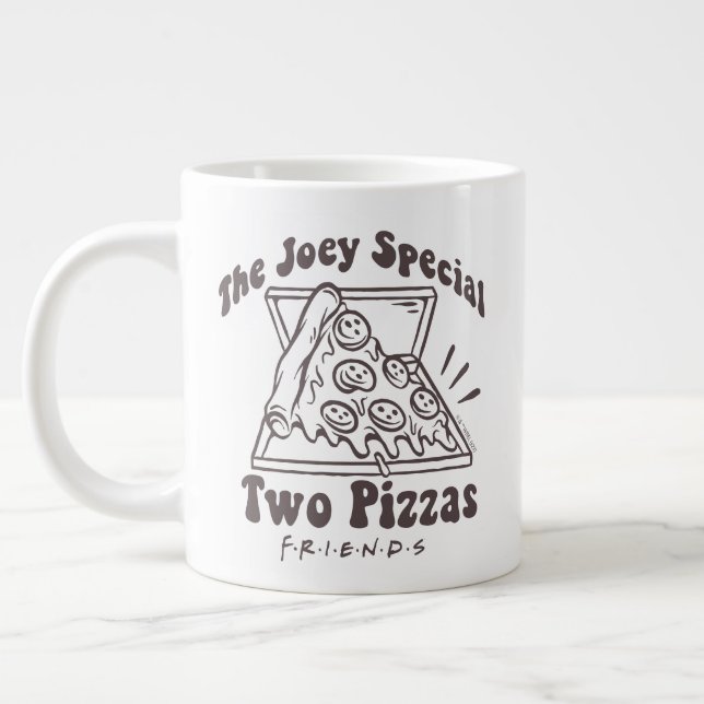 Taza De Café Gigante AMIGOS™ | Cita de Joey Pizza (Izquierda)