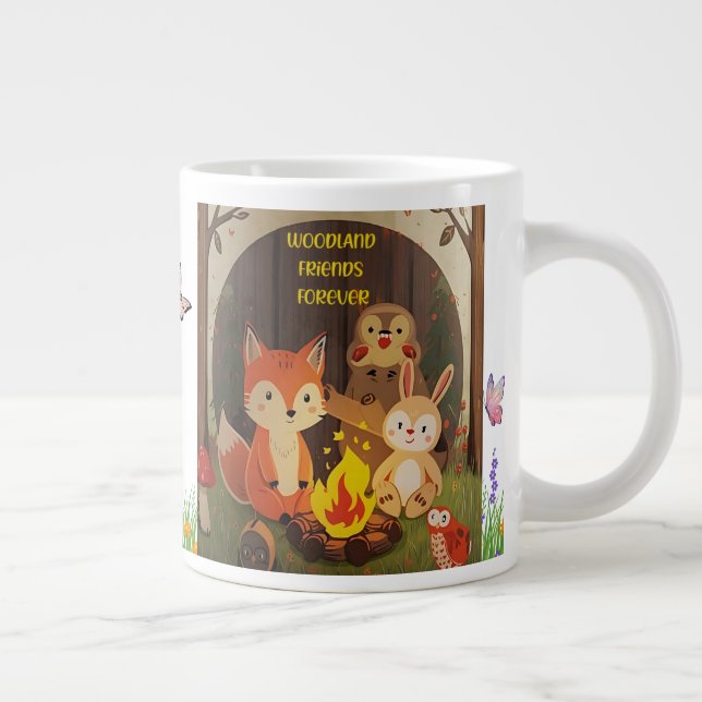 Taza De Café Gigante Amigos de Woodland para siempre - Mugre animal (Derecha)
