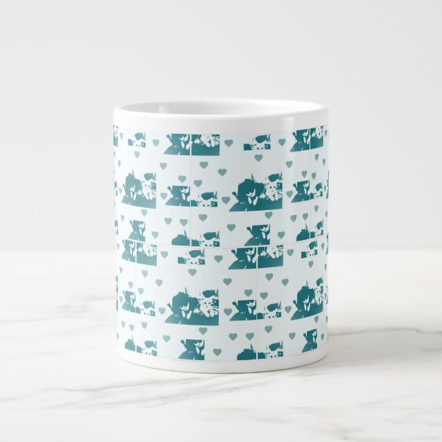 Taza De Café Gigante Amigos Felinos. (Frente)