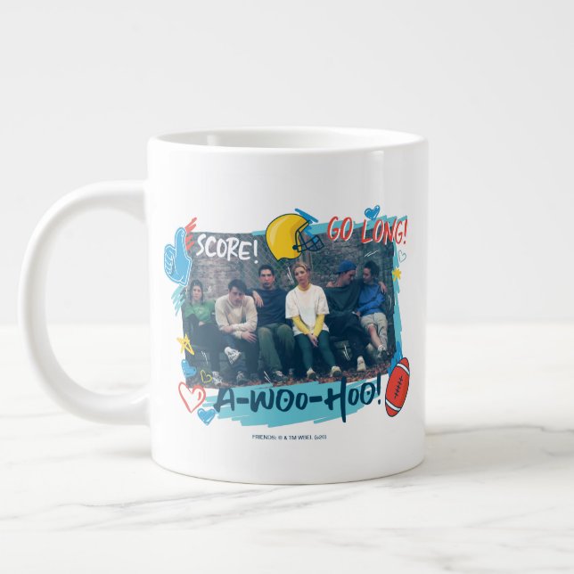 Taza De Café Gigante AMIGOS™ | Juego de fútbol (Izquierda)