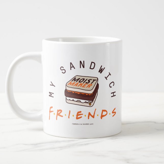Taza De Café Gigante AMIGOS™ | Mi sándwich (Izquierda)
