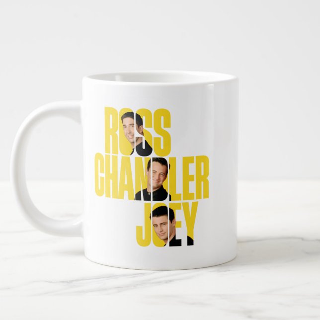 Taza De Café Gigante AMIGOS™ | Ross, Chandler y Joey (Izquierda)