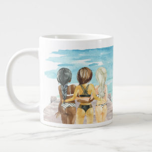 Taza De Café Gigante Amigos ven en todos los colores café Mug