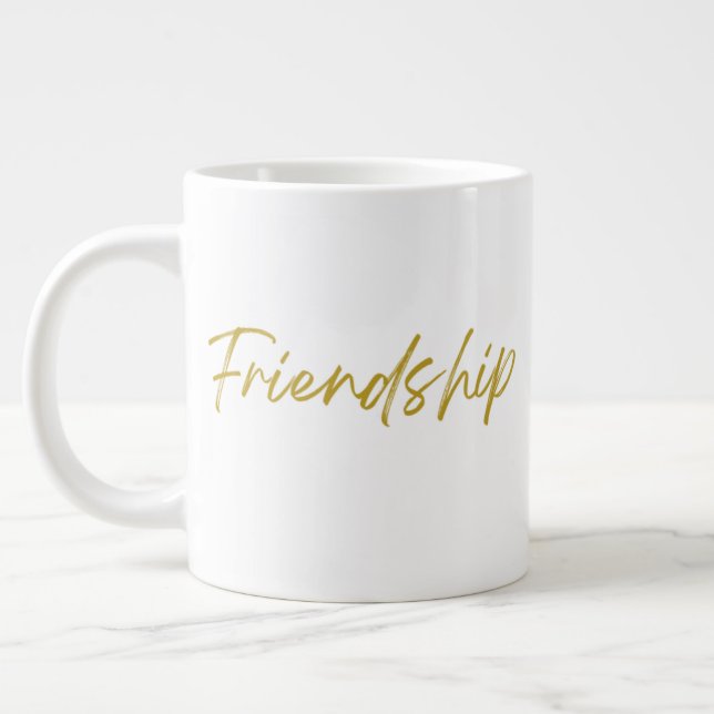 Taza De Café Gigante Amistad 20 oz Jumbo Mug (Izquierda)