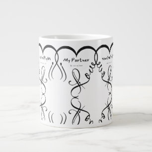 Taza De Café Gigante Amo a mi pareja • Eres mi hogar