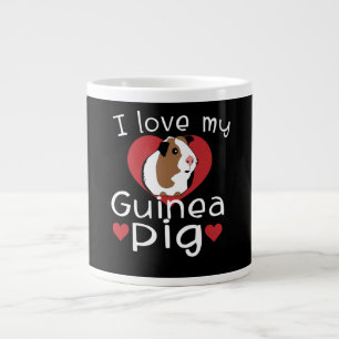 Taza De Café Gigante Amo a mis amantes de los cerdos de Guinea
