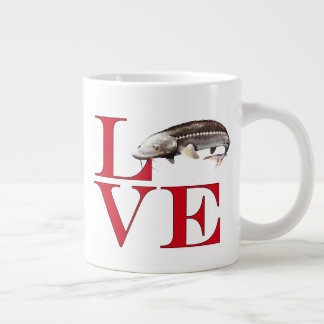 Taza De Café Gigante Amo A Sturgeon